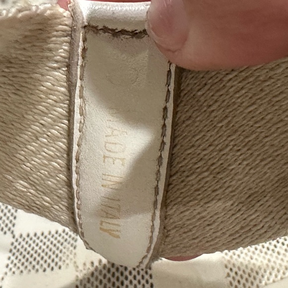 Louis Vuitton Ivory Damier Rubber Sandals